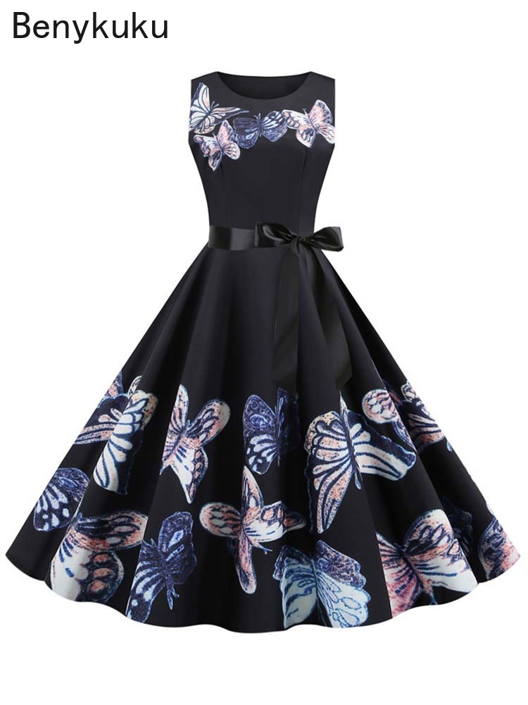 1950년대 빈티지 여름 드레스 여성 우아한 파티 드레 - French Vintage Floral Midi Dress 리뷰 및 가격