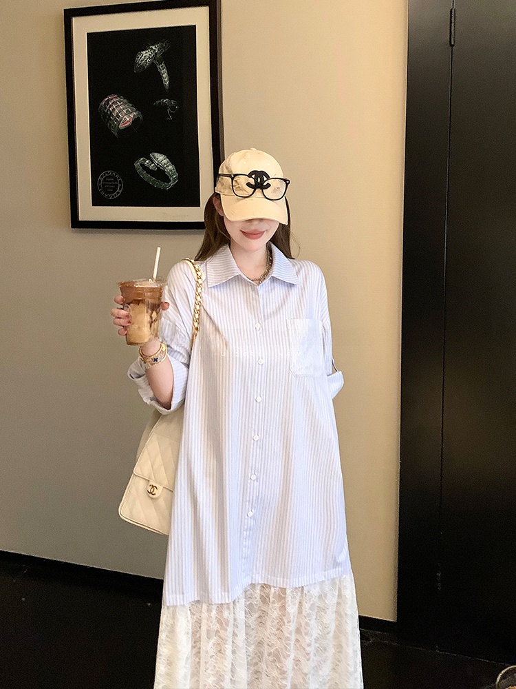 루 체리 걸 레이스 A라인 셔츠 드레스 여성 여름 루즈 - Korean Style A Line Shirt Dress 리뷰 및 가격